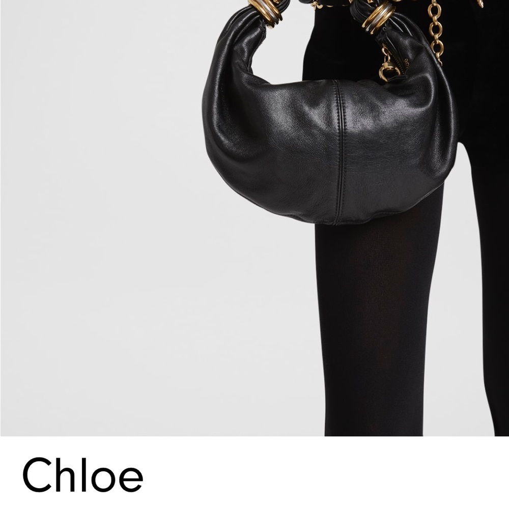 Chloe Bracelet Bag Mini: Black Calfskin - Picture 5 of 7